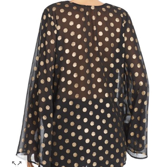 show me your mumu // metallic polka dot flowy top - Picture 7 of 7